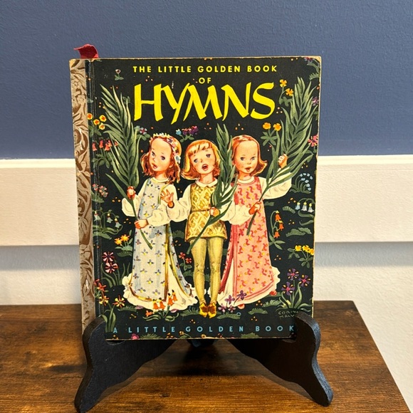 Little Golden Book of Hymns Vintage Kids Children’s Hardcover Jesus loves me - Picture 1 of 4